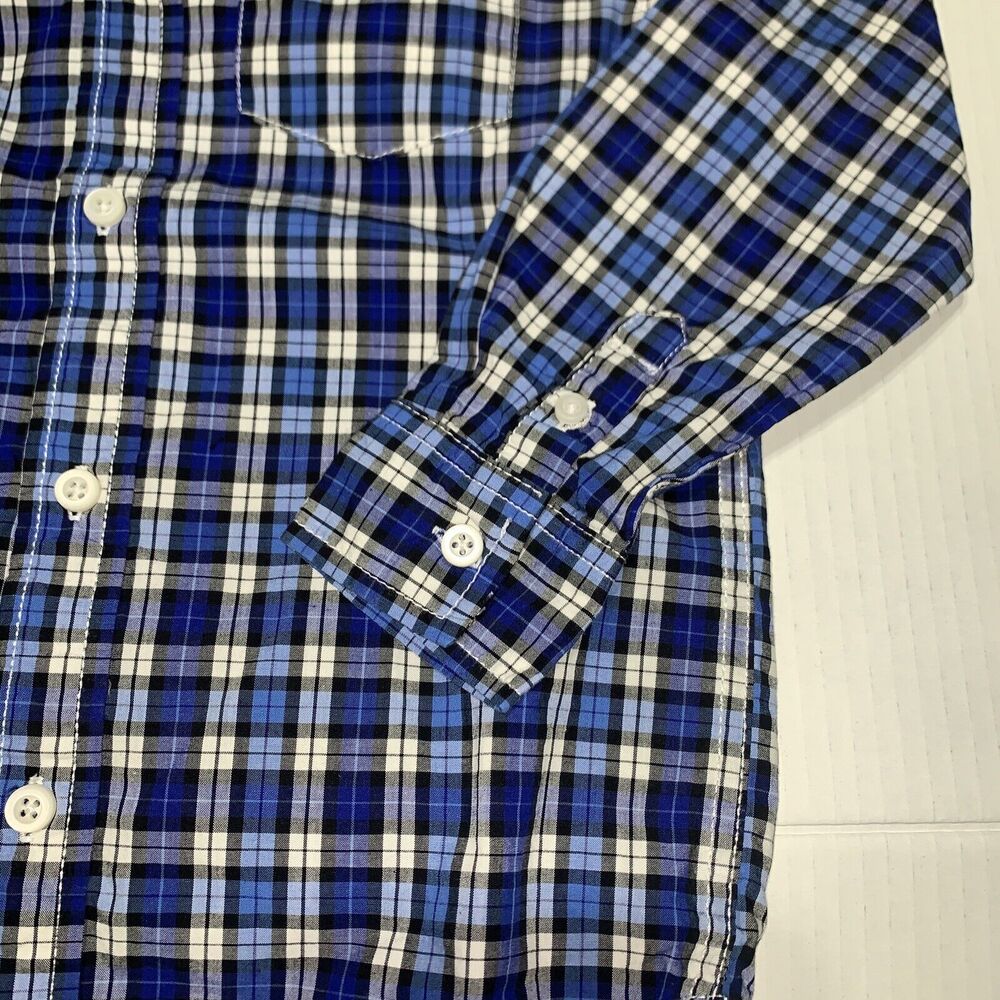 Ralph Lauren Gymboree Boy's Button Down Shirt Sz 5 LOT OF 2 Plaid Blue - Picture 8 of 11